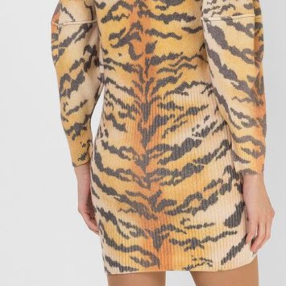 Philosophy by Lorenzo Serafini Animal Patterned Sweater Dress, 8, NWT - Picture 16 of 16